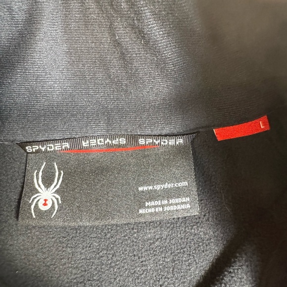 SPYDER Mens Outbound Core Performance Pull Over quarter zip jacket Black L EUC - Picture 4 of 8